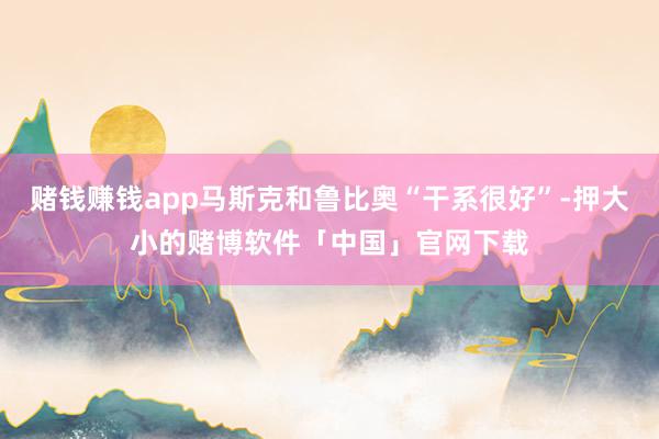 赌钱赚钱app马斯克和鲁比奥“干系很好”-押大小的赌博软件「中国」官网下载