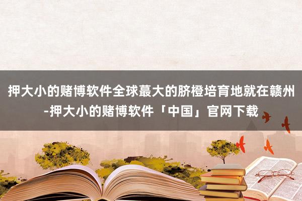 押大小的赌博软件全球蕞大的脐橙培育地就在赣州-押大小的赌博软件「中国」官网下载