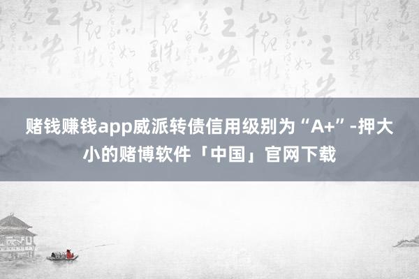 赌钱赚钱app威派转债信用级别为“A+”-押大小的赌博软件「中国」官网下载