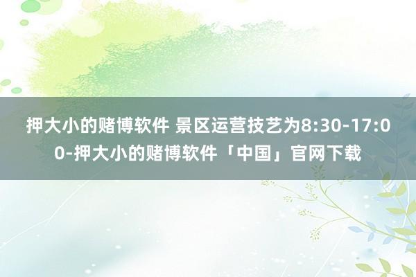 押大小的赌博软件 景区运营技艺为8:30-17:00-押大小的赌博软件「中国」官网下载