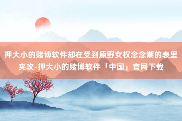 押大小的赌博软件却在受到原野女权念念潮的表里夹攻-押大小的赌博软件「中国」官网下载