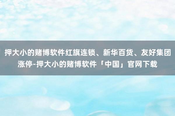 押大小的赌博软件红旗连锁、新华百货、友好集团涨停-押大小的赌博软件「中国」官网下载