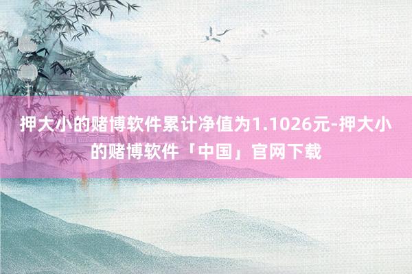 押大小的赌博软件累计净值为1.1026元-押大小的赌博软件「中国」官网下载