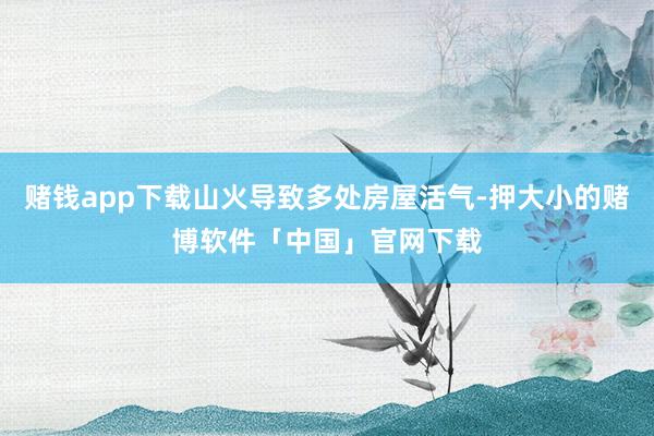 赌钱app下载山火导致多处房屋活气-押大小的赌博软件「中国」官网下载