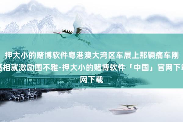 押大小的赌博软件粤港澳大湾区车展上那辆痛车刚亮相就激励围不雅-押大小的赌博软件「中国」官网下载
