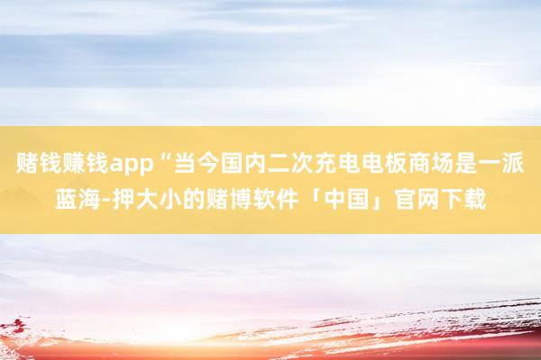 赌钱赚钱app“当今国内二次充电电板商场是一派蓝海-押大小的赌博软件「中国」官网下载