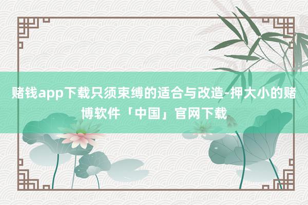 赌钱app下载只须束缚的适合与改造-押大小的赌博软件「中国」官网下载