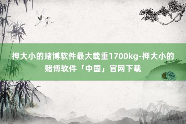 押大小的赌博软件最大载重1700kg-押大小的赌博软件「中国」官网下载