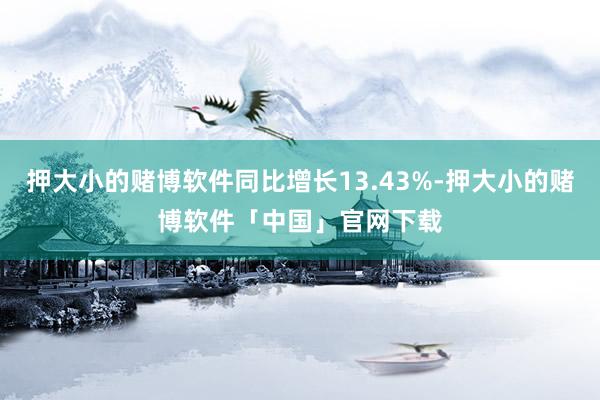 押大小的赌博软件同比增长13.43%-押大小的赌博软件「中国」官网下载