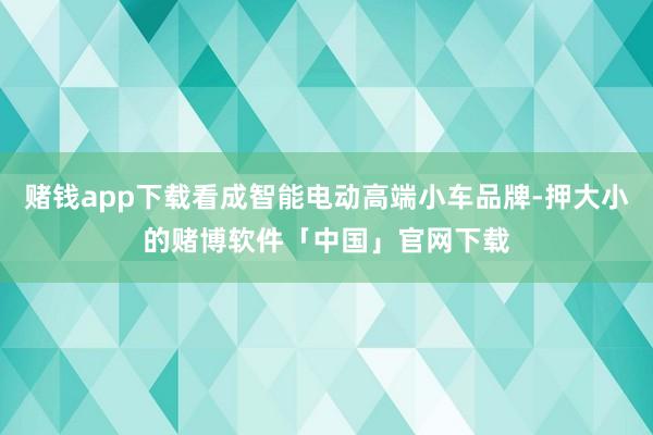 赌钱app下载看成智能电动高端小车品牌-押大小的赌博软件「中国」官网下载
