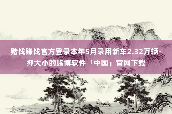 赌钱赚钱官方登录本年5月录用新车2.32万辆-押大小的赌博软件「中国」官网下载
